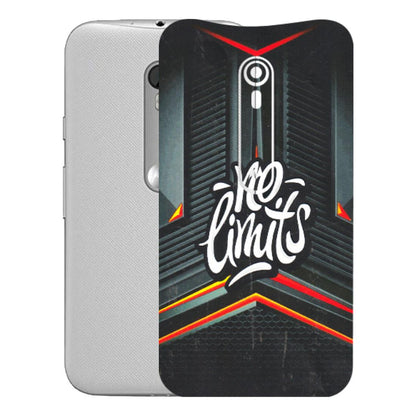 Motorola Phone Skins (All Models) - No Limits - 3D Embossed Finish (L-286) Motorola Moto G Turbo
