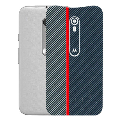 Motorola Phone Skins (All Models) - Blue Sober Lines - 3D Embossed Finish (L-305) Motorola Moto G Turbo