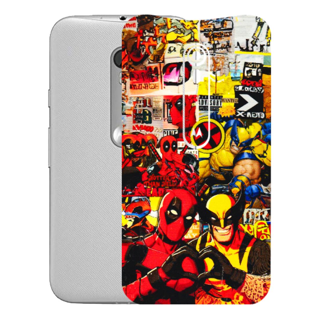 Motorola Phone Skins (All Models) - Spidy Wolverine - 3D Embossed Finish (L-310) Motorola Moto G Turbo