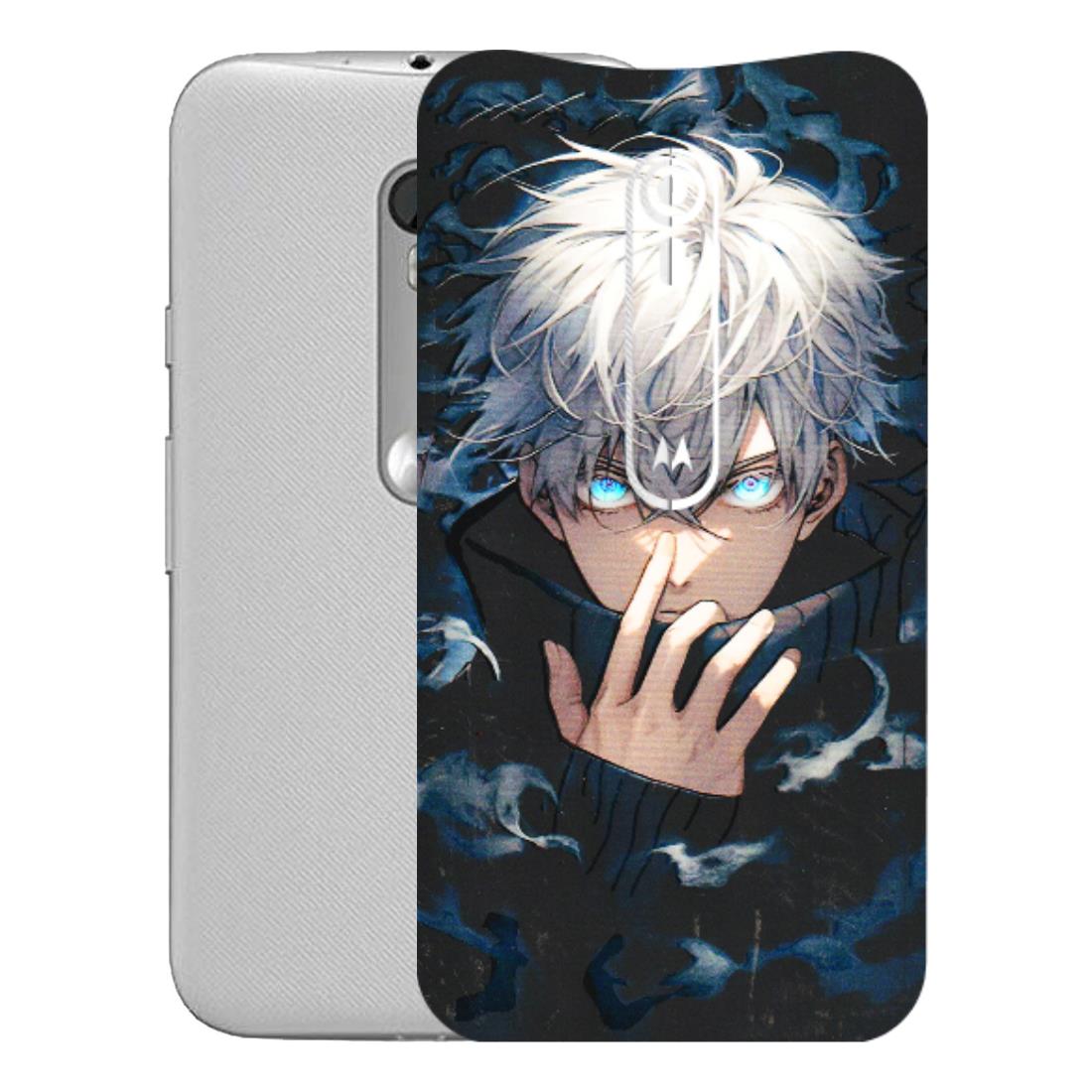 Motorola Phone Skins (All Models) - New Jujutsu Kaisen Anime - 3D Embossed Finish (L-313) Motorola Moto G Turbo