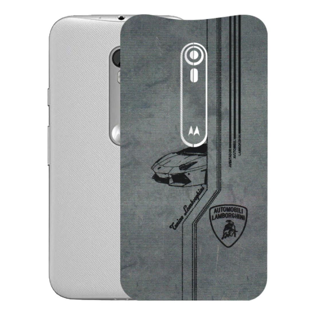 Motorola Phone Skins (All Models) - New Lamborgini Aventador - 3D Embossed Finish (L-321) Motorola Moto G Turbo