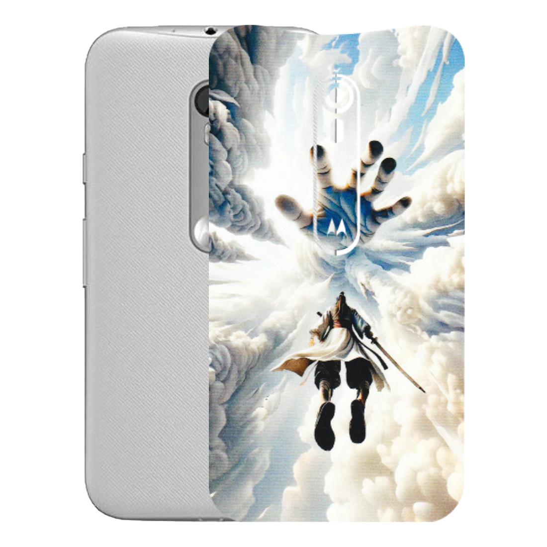 Motorola Phone Skins (All Models) - Big Hand With Monkey King - 3D Embossed Finish (L-323) Motorola Moto G Turbo