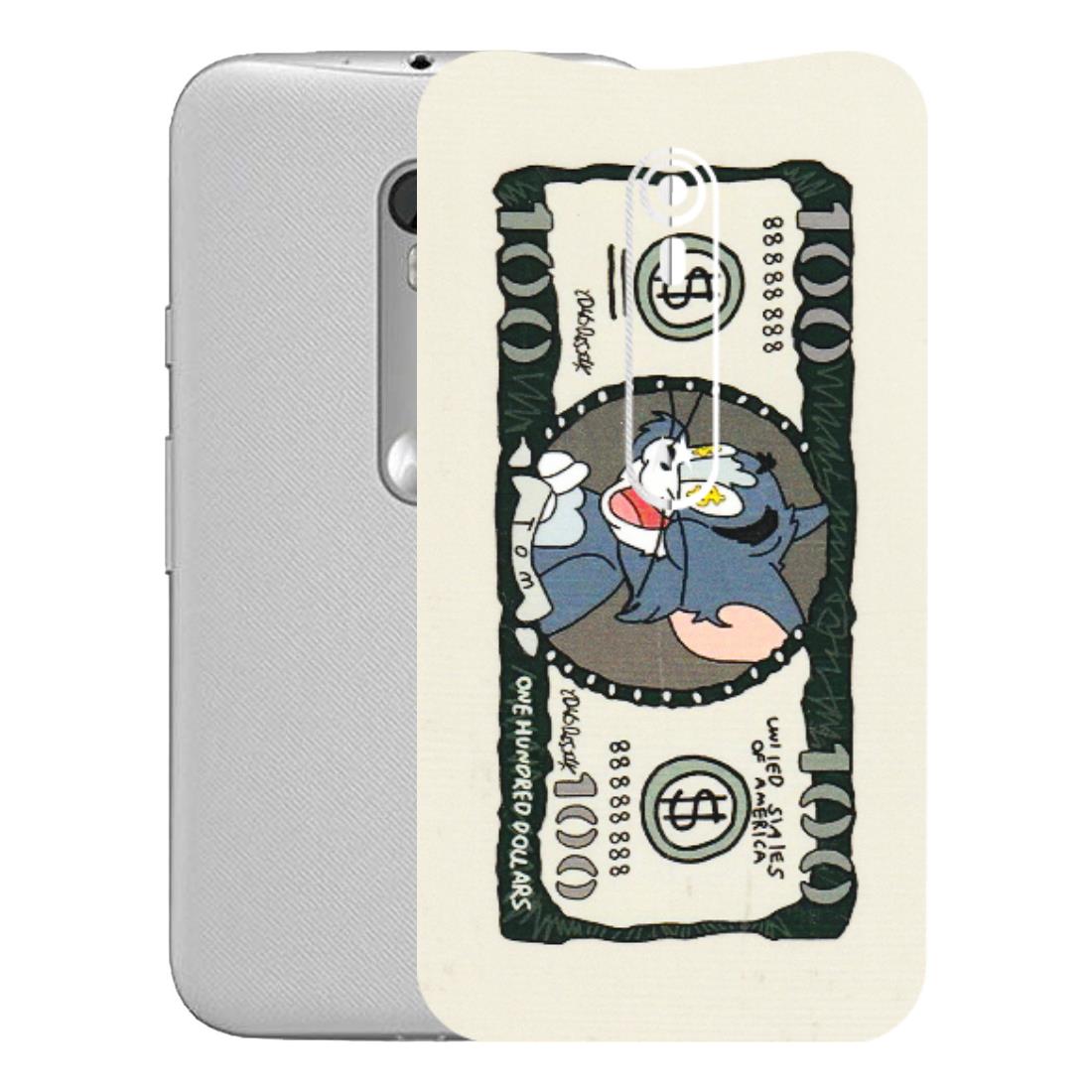 Motorola Phone Skins (All Models) - Tom Hundred Dollar - 3D Embossed Finish (L-324) Motorola Moto G Turbo
