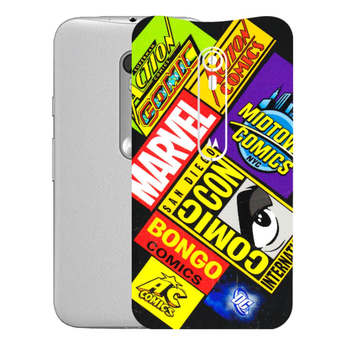 Motorola Phone Skins (All Models) - Bongo Comic Con - 3D Embossed Finish (L-325) Motorola Moto G Turbo