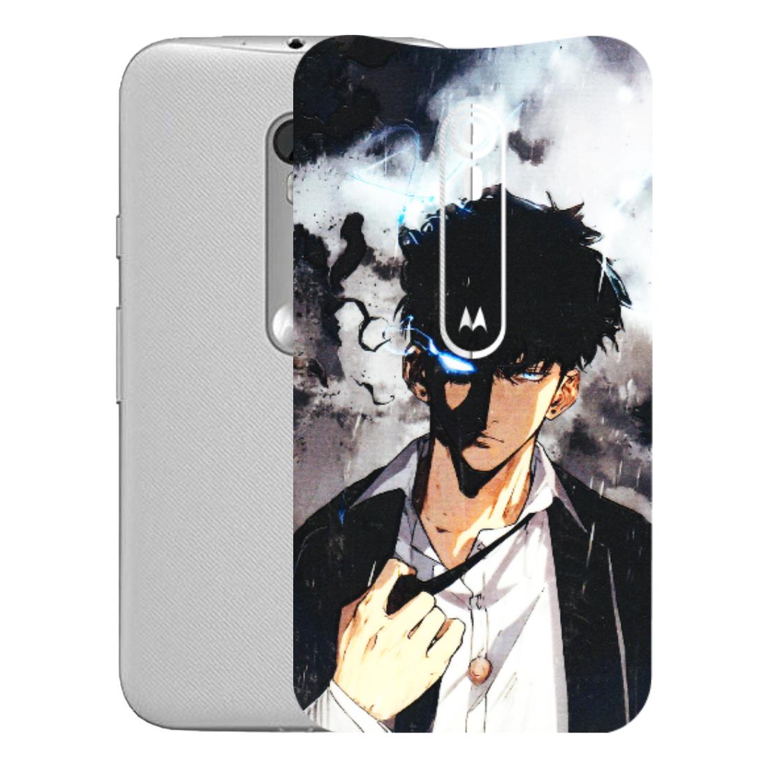 Motorola Phone Skins (All Models) - Sung Jinwoo Manhwa Anime - 3D Embossed Finish (L-328) Motorola Moto G Turbo