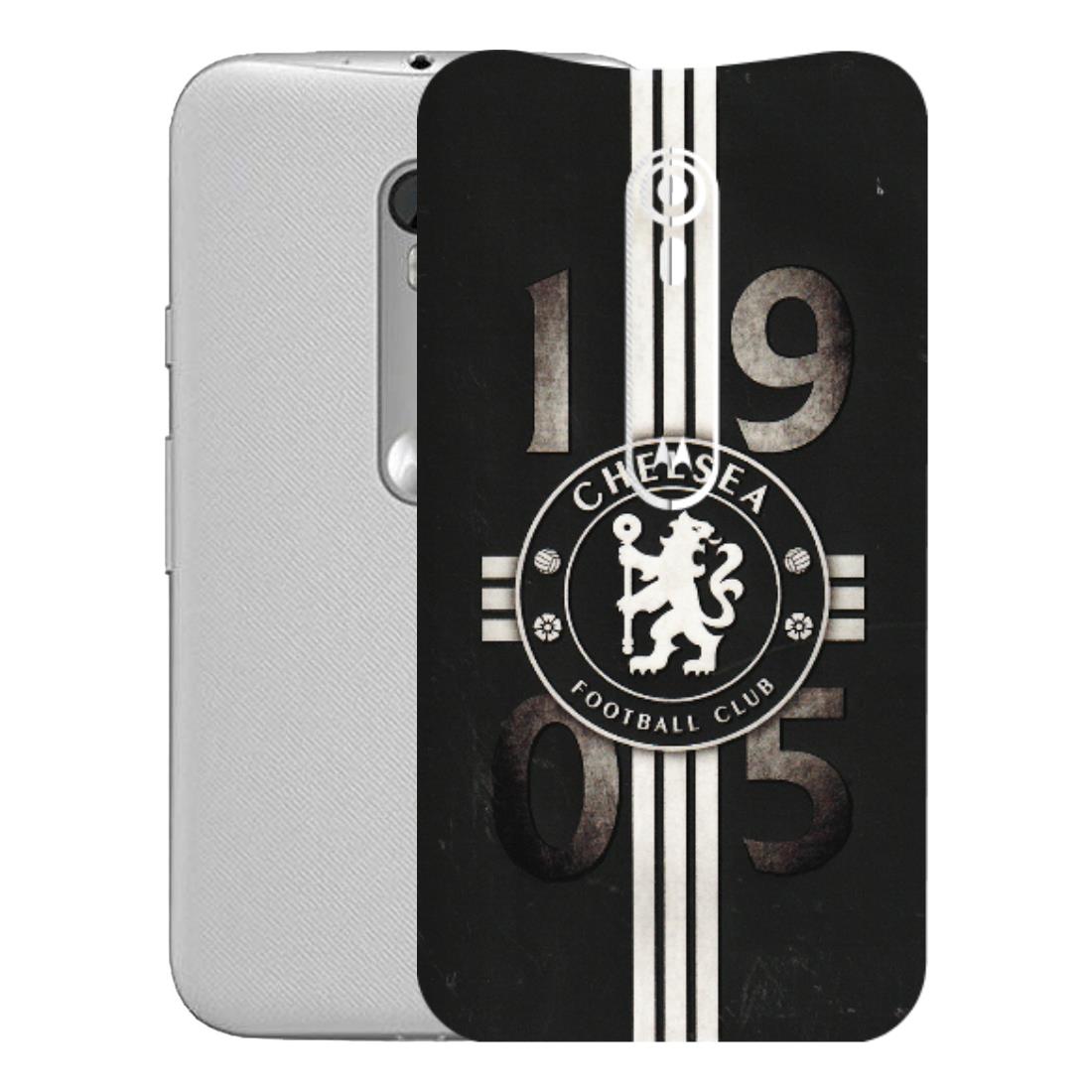 Motorola Phone Skins (All Models) - Chelsea Fan Club - 3D Embossed Finish (L-36) Motorola Moto G Turbo