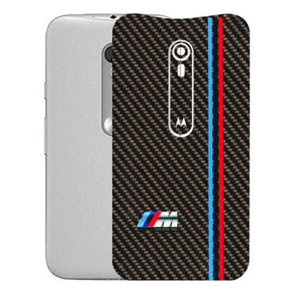 Motorola Phone Skins (All Models) - BM Carbon Fiber Feels - 3D Embossed Finish (L-38) Motorola Moto G Turbo