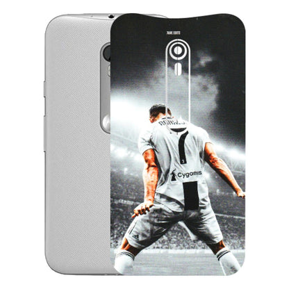 Motorola Phone Skins (All Models) - Ronaldo CR7 Crazy - 3D Embossed Finish (L-44) Motorola Moto G Turbo