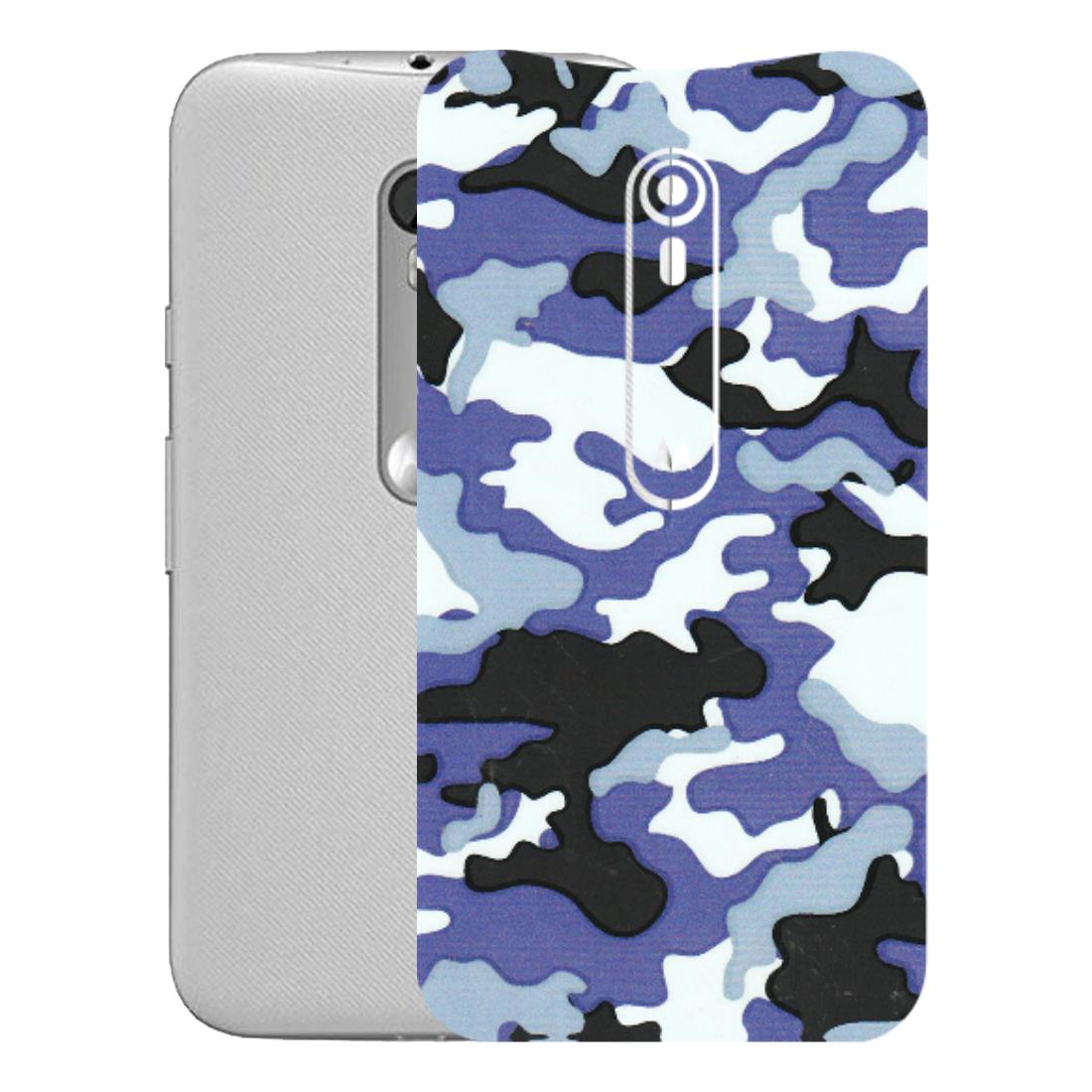 Motorola Phone Skins (All Models) - Powerfull Military Camoflauge - 3D Embossed Finish (L-49) Motorola Moto G Turbo