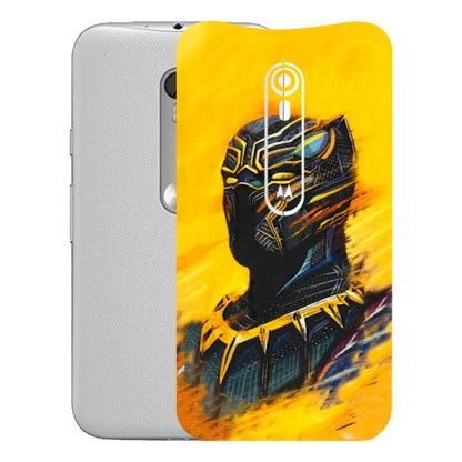 Motorola Phone Skins (All Models) - Yellow Panther - 3D Embossed Finish (L-54) Motorola Moto G Turbo