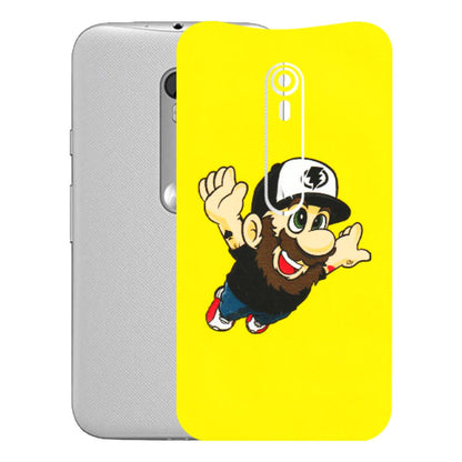 Motorola Phone Skins (All Models) - Flying Beardo - 3D Embossed Finish (L-60) Motorola Moto G Turbo