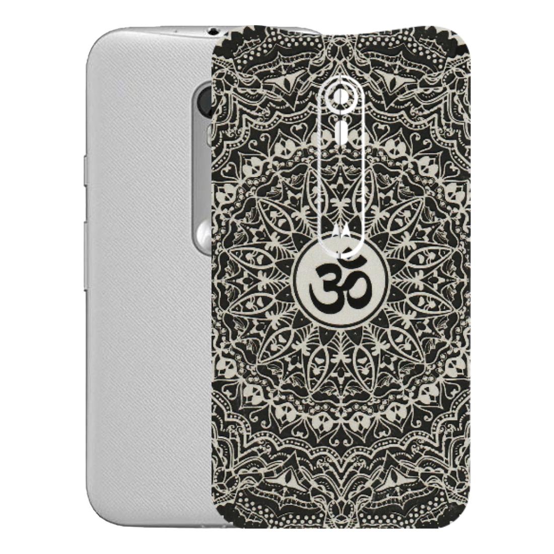 Motorola Phone Skins (All Models) - Aum Elegant Mandala - 3D Embossed Finish (L-62) Motorola Moto G Turbo