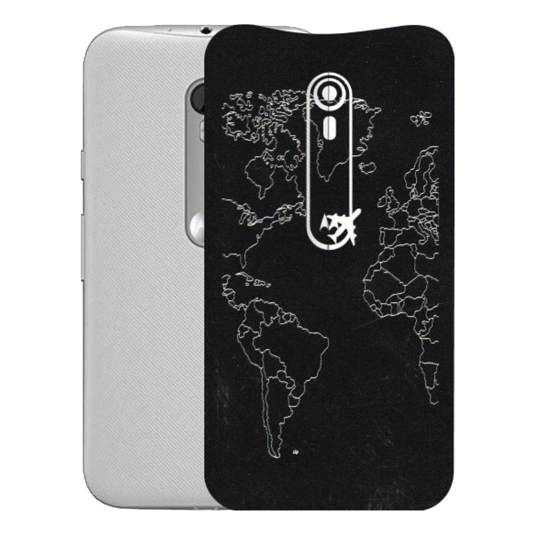 Motorola Phone Skins (All Models) - Never Ending Travel - 3D Embossed Finish (L-79) Motorola Moto G Turbo