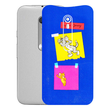 Motorola Phone Skins (All Models) - Tom N Jerry Sticky Notes - 3D Embossed Finish (L-88) Motorola Moto G Turbo