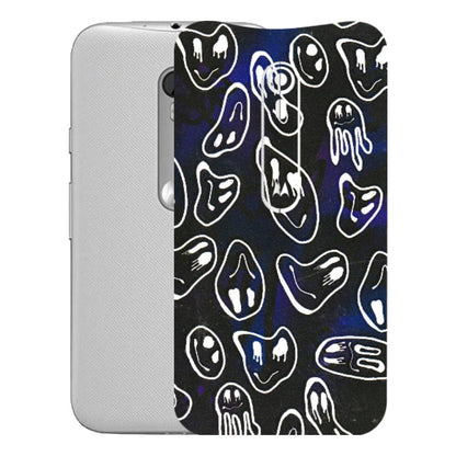Motorola Phone Skins (All Models) - Distorted Smileys - 3D Embossed Finish (L-92) Motorola Moto G Turbo