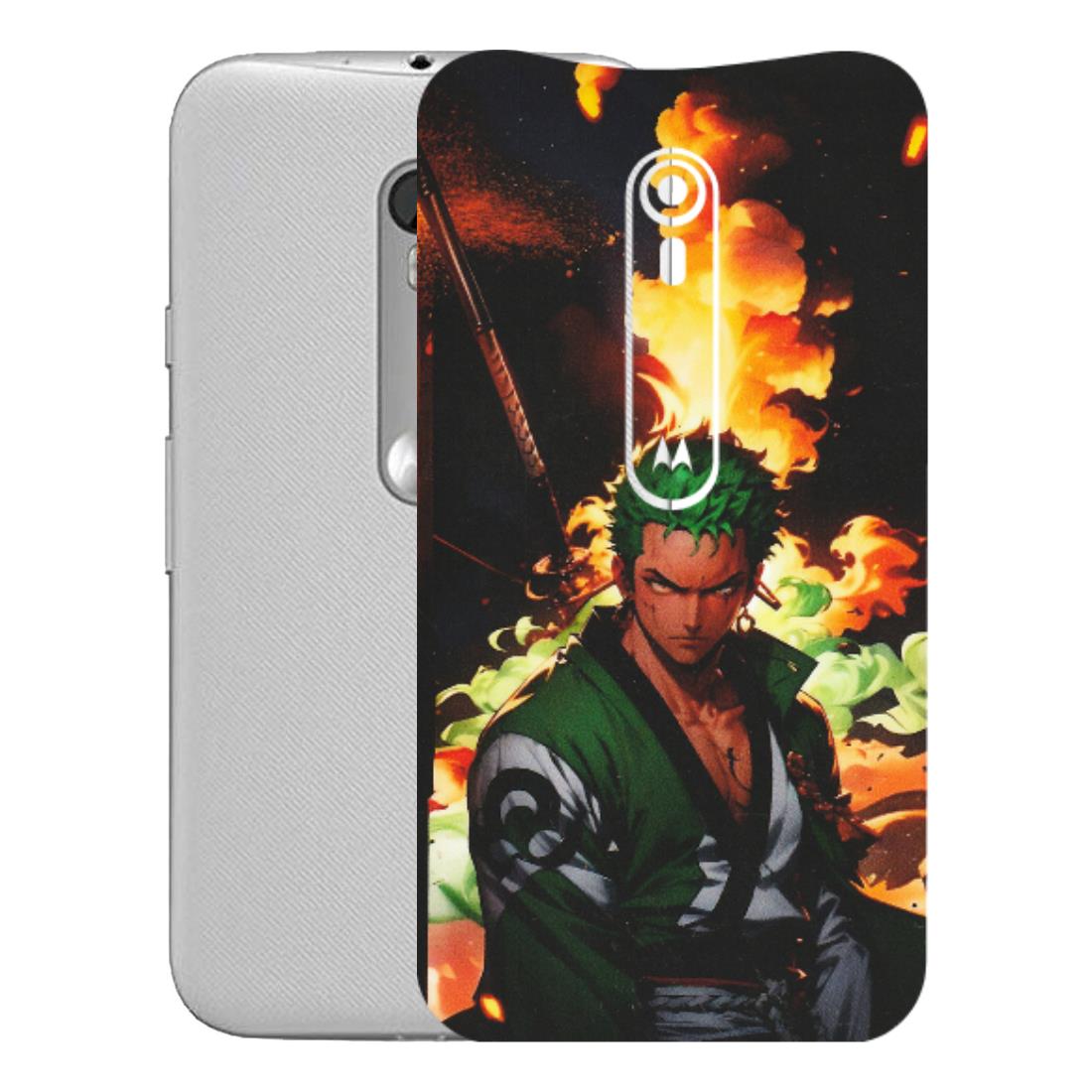 Motorola Phone Skins (All Models) - Roronoa Zoro - Matte Finish (M-102) Motorola Moto G Turbo