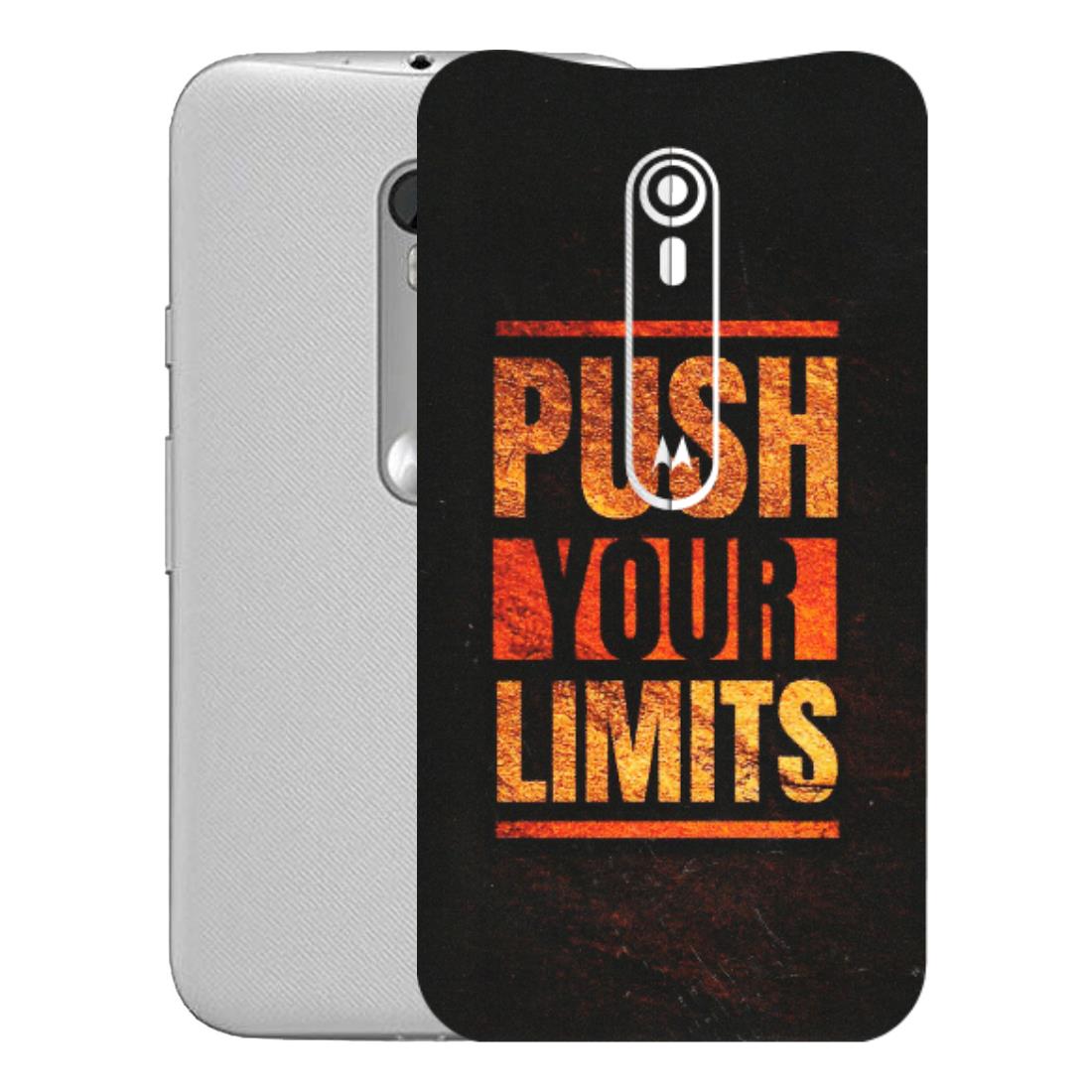 Motorola Phone Skins (All Models) - Push Your Limits - Matte Finish (M-118) Motorola Moto G Turbo