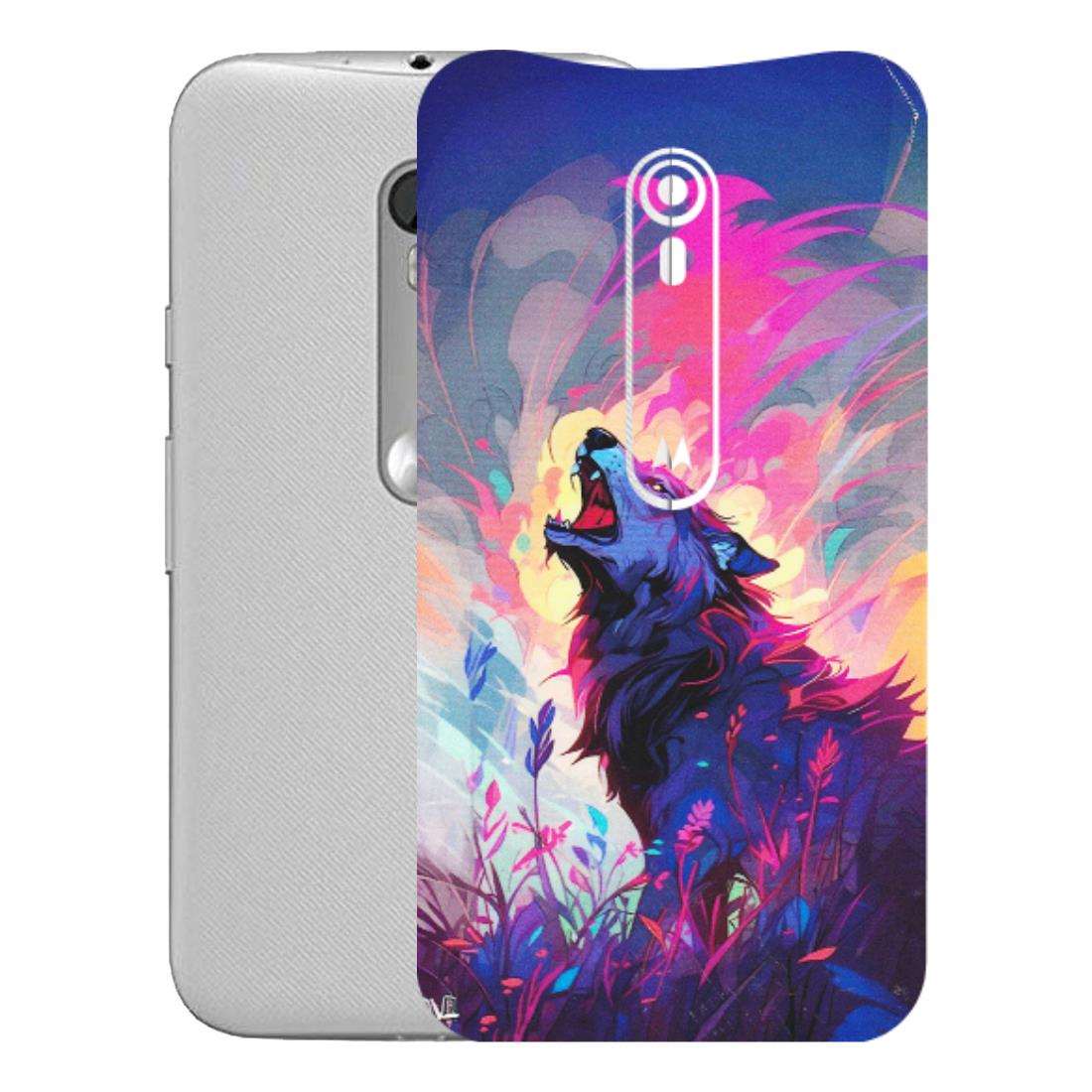 Motorola Phone Skins (All Models) - New Wild Wolf Abstract - Matte Finish (M-125) Motorola Moto G Turbo