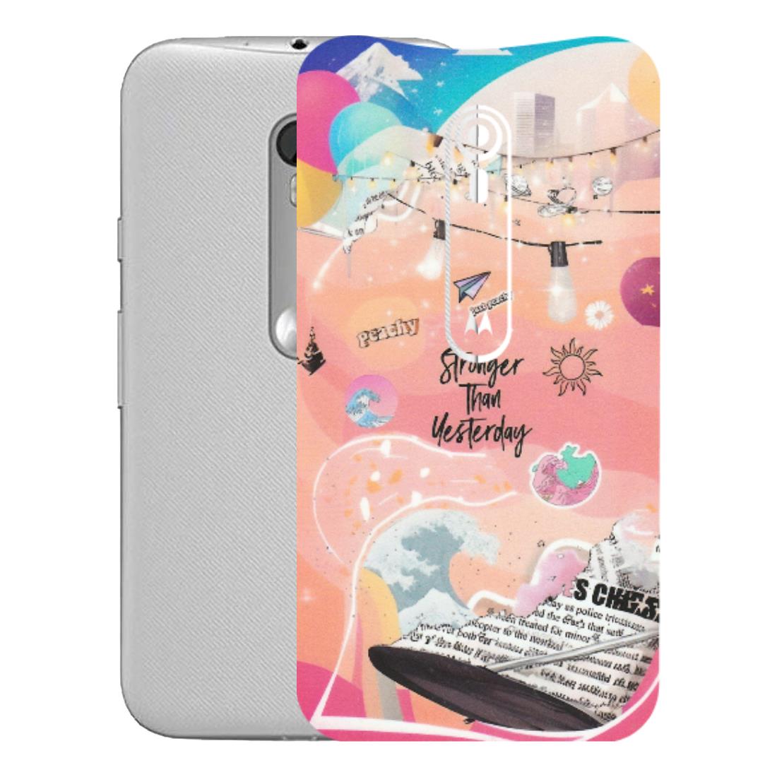 Motorola Phone Skins (All Models) - Stronger Then Yesterday - Matte Finish (M-128) Motorola Moto G Turbo