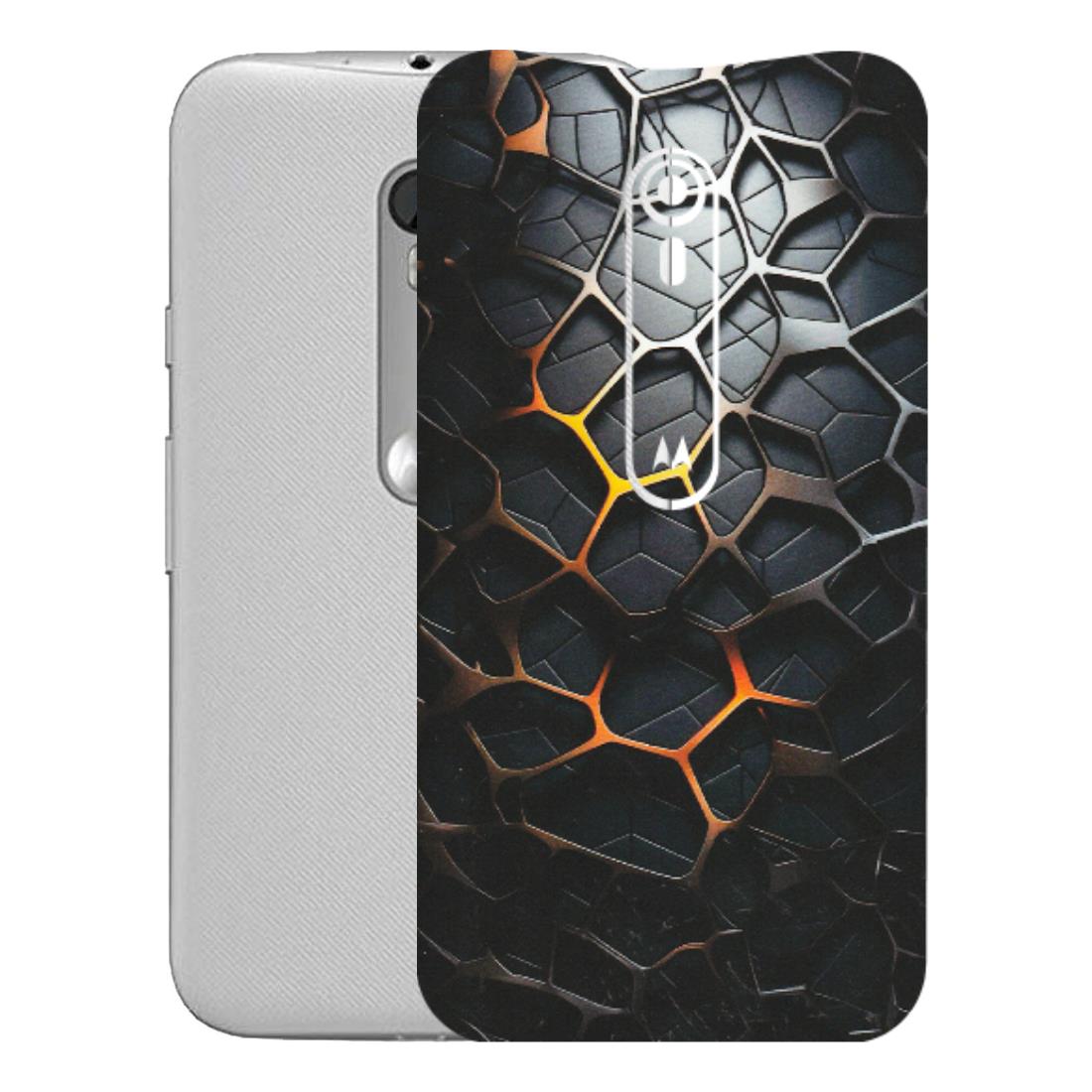 Motorola Phone Skins (All Models) - New Abstract Graphite Tiles - Matte Finish (M-130) Motorola Moto G Turbo