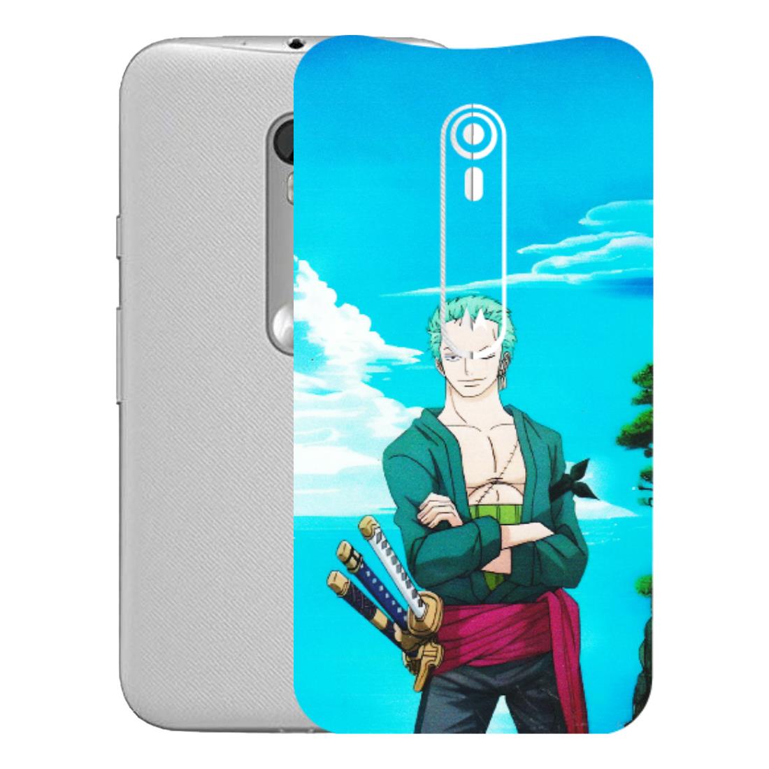 Motorola Phone Skins (All Models) - Cool Swordman Zoro Anime - Matte Finish (M-143) Motorola Moto G Turbo