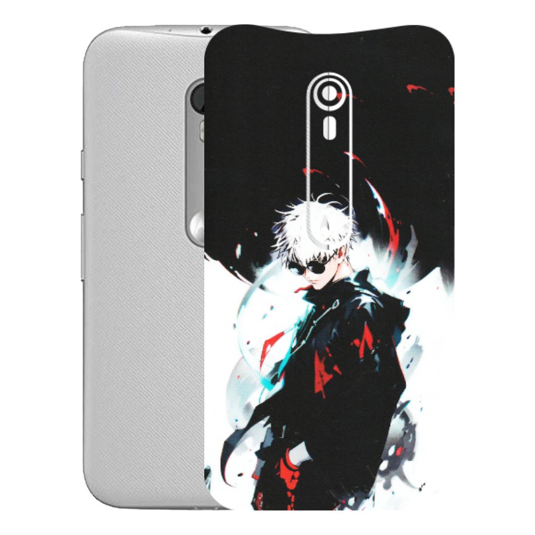 Motorola Phone Skins (All Models) - Gojo Powerful Charater Kaisen Anime - Matte Finish (M-144) Motorola Moto G Turbo