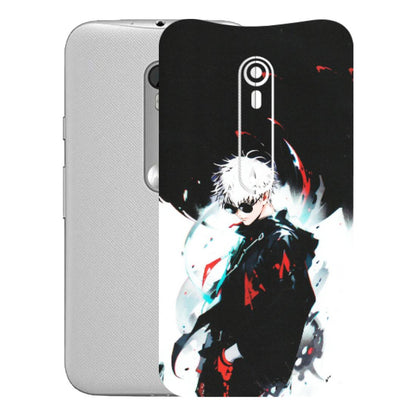 Motorola Phone Skins (All Models) - Gojo Powerful Charater Kaisen Anime - Matte Finish (M-144) Motorola Moto G Turbo