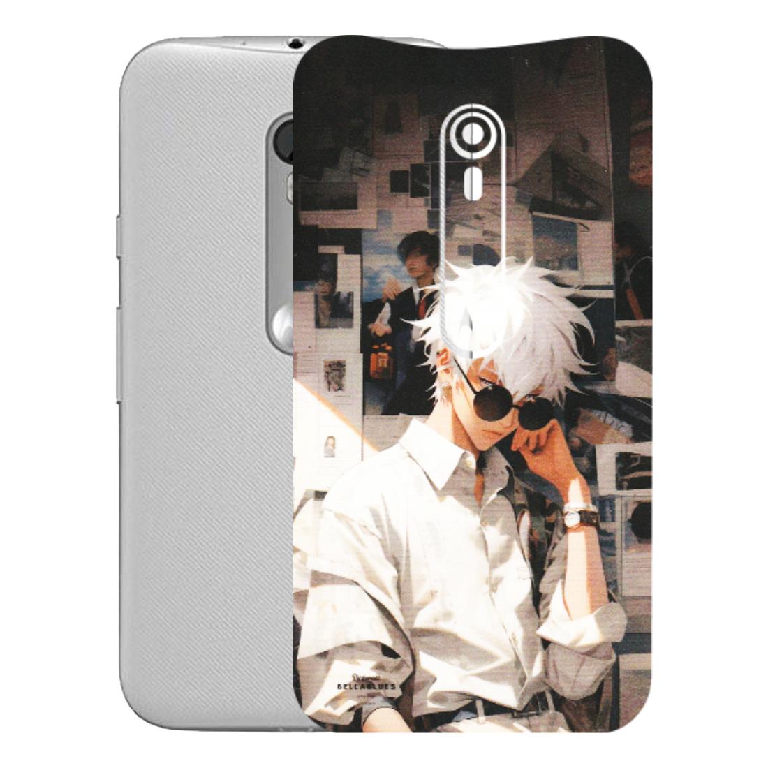 Motorola Phone Skins (All Models) - Gojo Satoru Jujustu Kaisen Anime - Matte Finish (M-156) Motorola Moto G Turbo