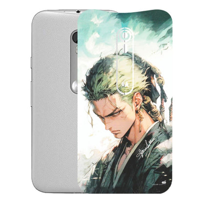 Motorola Phone Skins (All Models) - Pirate Hunter One Piece Anime - Matte Finish (M-157) Motorola Moto G Turbo