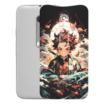 Motorola Phone Skins (All Models) - Tanjiro Demon Slayer Anime - Matte Finish (M-158) Motorola Moto G Turbo
