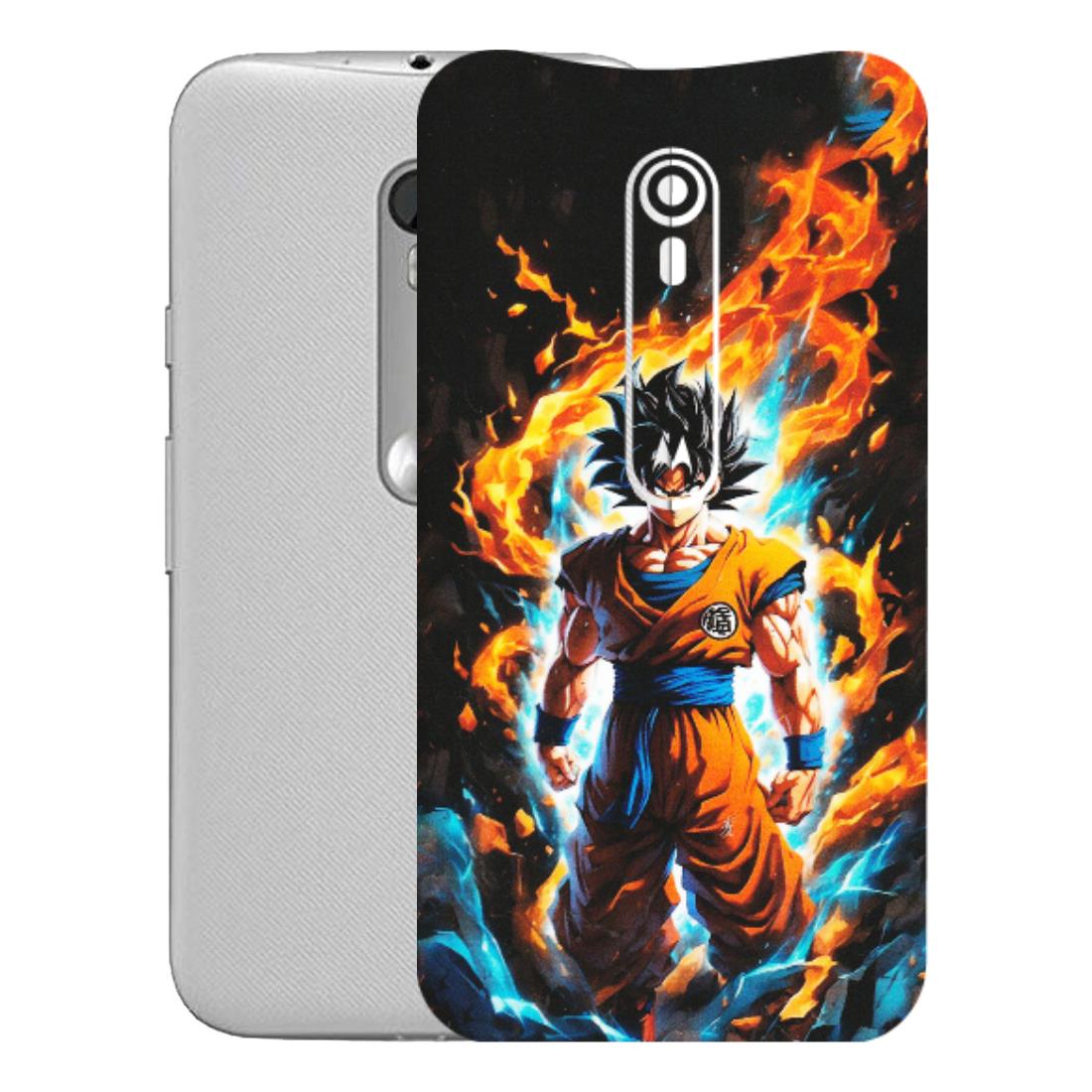 Motorola Phone Skins (All Models) - Goku Transformation Anime - Matte Finish (M-159) Motorola Moto G Turbo