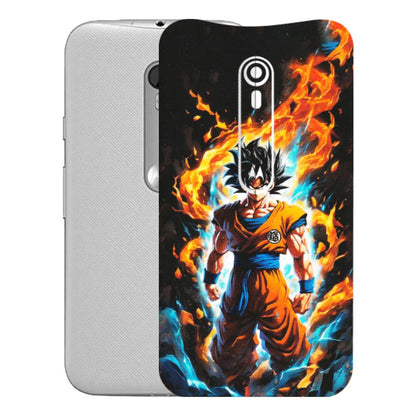 Motorola Phone Skins (All Models) - Goku Transformation Anime - Matte Finish (M-159) Motorola Moto G Turbo