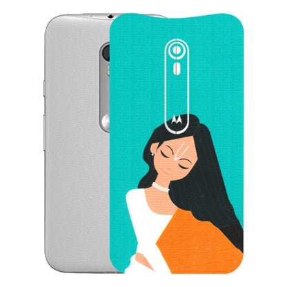 Motorola Phone Skins (All Models) - Radhe Radhe With Hindu Symbol - Matte Finish (M-164) Motorola Moto G Turbo