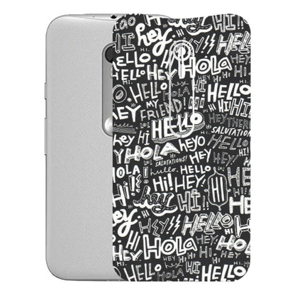 Motorola Phone Skins (All Models) - Hi Hello Doodles - Matte Finish (M-25) Motorola Moto G Turbo