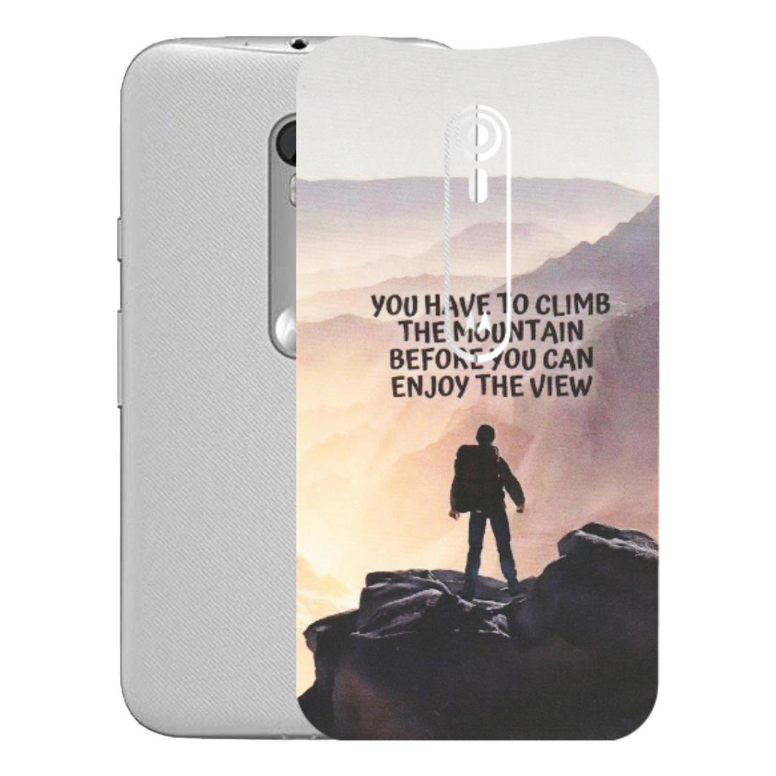 Motorola Phone Skins (All Models) - Motivational Hiking Mountain - Matte Finish (M-28) Motorola Moto G Turbo