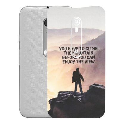Motorola Phone Skins (All Models) - Motivational Hiking Mountain - Matte Finish (M-28) Motorola Moto G Turbo
