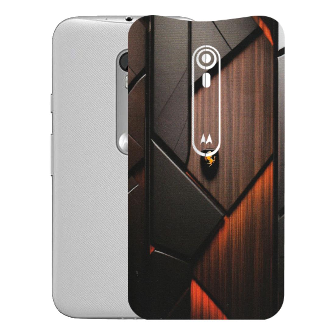 Motorola Phone Skins (All Models) - Lambo Beauty Wood Pattern Sober - Matte Finish (M-51) Motorola Moto G Turbo