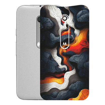 Motorola Phone Skins (All Models) - Abstract Volcanic Layers - Matte Finish (M-52) Motorola Moto G Turbo
