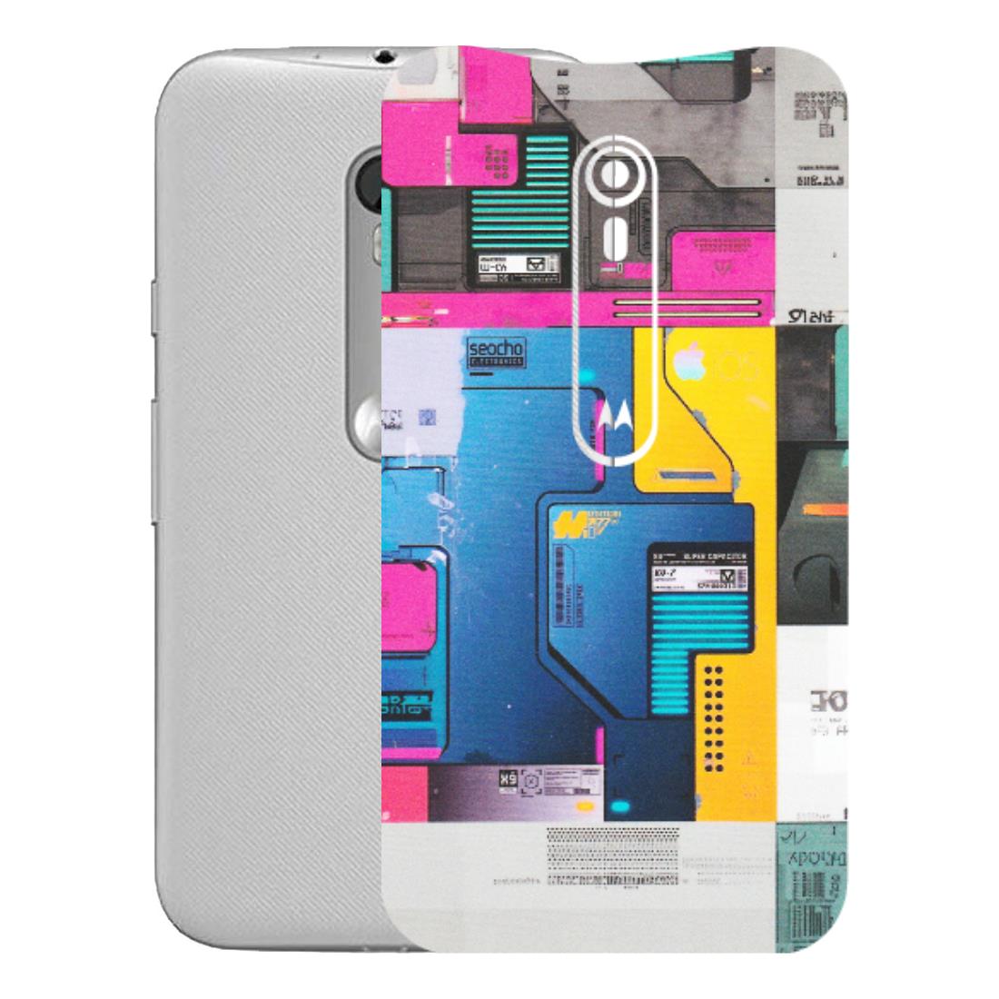 Motorola Phone Skins (All Models) - Colourfull Motherboard Internals - Matte Finish (M-55) Motorola Moto G Turbo