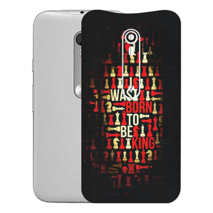 Motorola Phone Skins (All Models) - Born To Be King - Matte Finish (M-73) Motorola Moto G Turbo