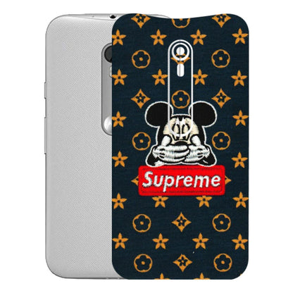 Motorola Phone Skins (All Models) - Mickey Supreme - Matte Finish (M-83) Motorola Moto G Turbo
