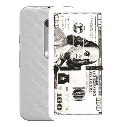 Motorola Phone Skins (All Models) - 100 Dollar Currency - Transparent Finish (T-01) Motorola Moto G Turbo