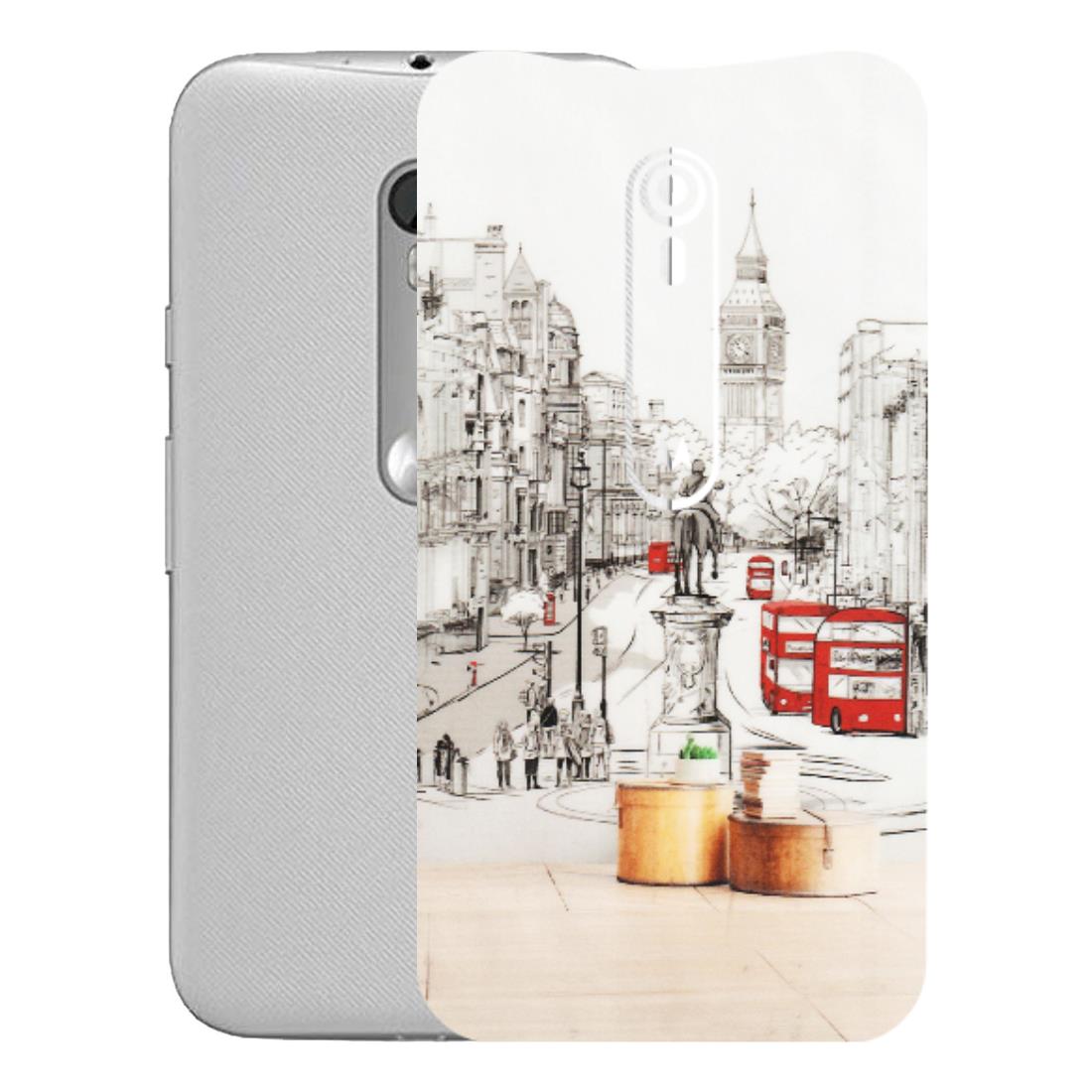 Motorola Phone Skins (All Models) - London Street - Transparent Finish (T-02) Motorola Moto G Turbo
