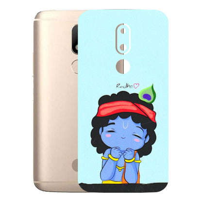 Motorola Phone Skins (All Models) - Radhe Radhe Cute Toon - 3D Embossed Finish (L-05) Motorola Moto M