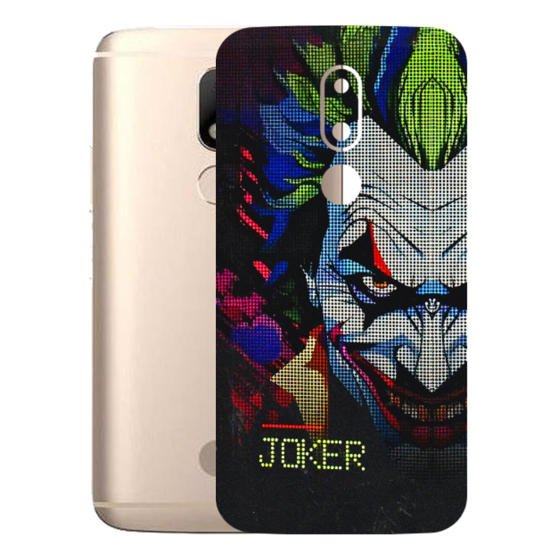 Motorola Phone Skins (All Models) - Joker Dot Matrix - 3D Embossed Finish (L-08) Motorola Moto M