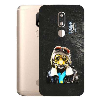 Motorola Phone Skins (All Models) - Rider Tiger - 3D Embossed Finish (L-113) Motorola Moto M