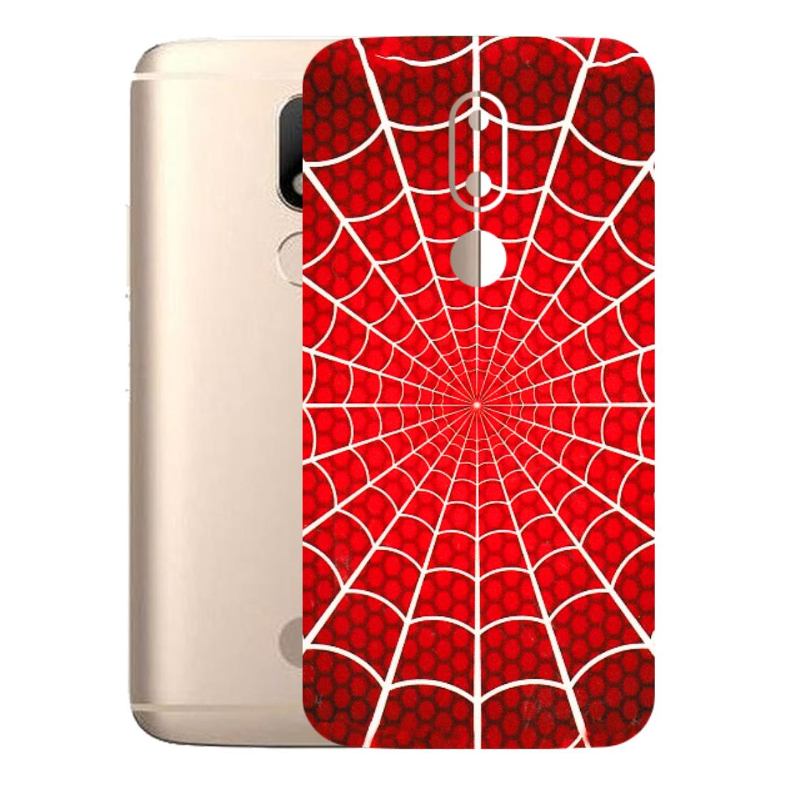 Motorola Phone Skins (All Models) - Classic Spidey Web - 3D Embossed Finish (L-115) Motorola Moto M