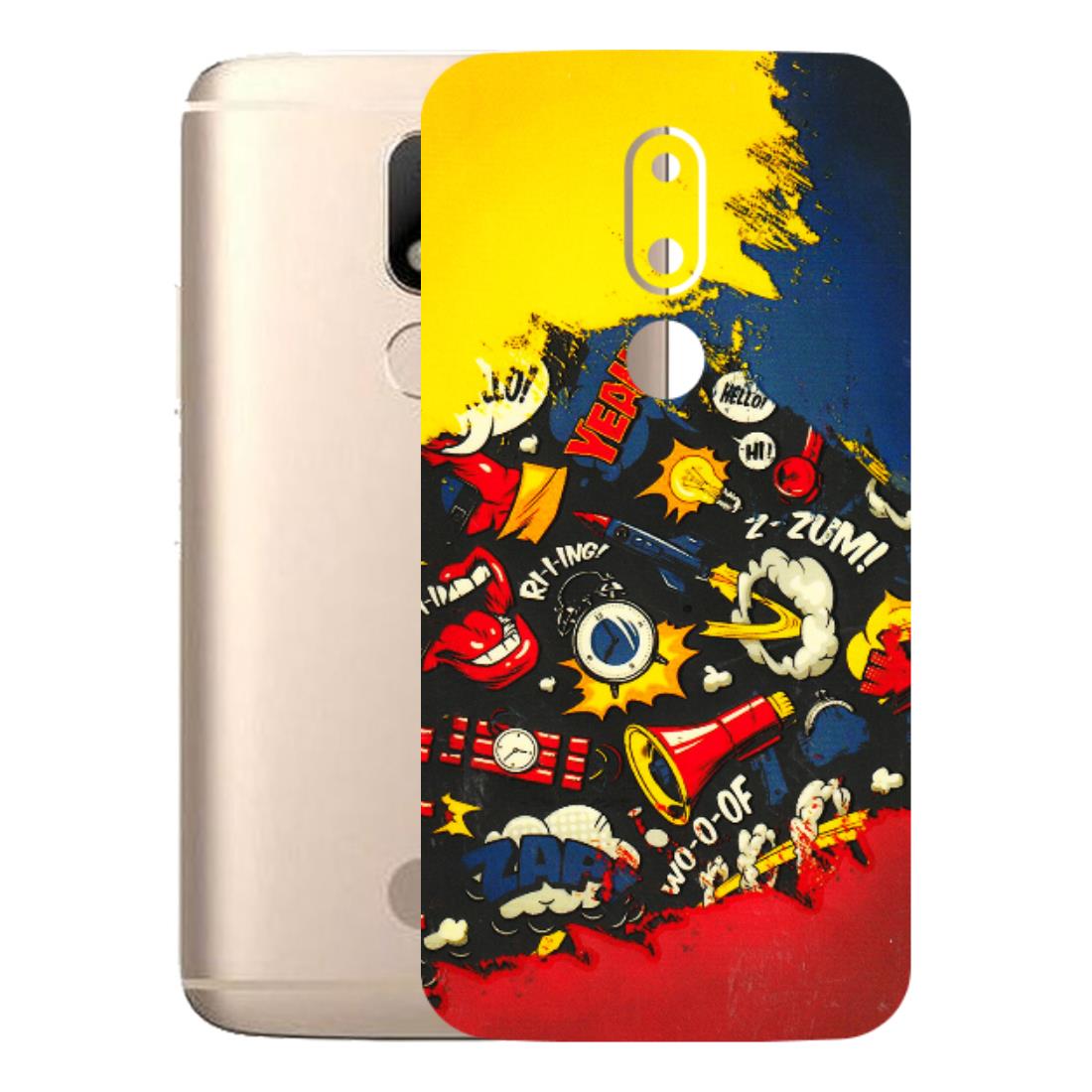 Motorola Phone Skins (All Models) - Pacific Doodle Art - 3D Embossed Finish (L-120) Motorola Moto M