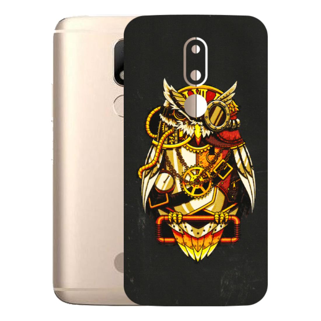 Motorola Phone Skins (All Models) - Classy Smart Owl - 3D Embossed Finish (L-144) Motorola Moto M