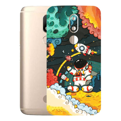 Motorola Phone Skins (All Models) - Astronauts & Spaceship - 3D Embossed Finish (L-145) Motorola Moto M